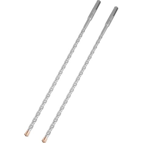 Foret SDS Plus 8x350mmx2 Forets à Béton avec 4 Tranchants en Carbure et Double Hélice - Idéal pour Percer Dans le Béton, Brique, Pierre, Maçonnerie (1/5)