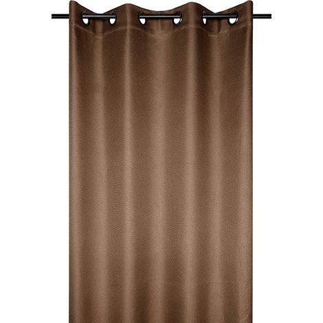 Cortina Opaca de Tela Copenhague Tierra 140x260cm - Tela
