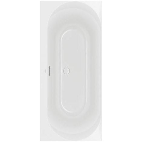 VB Baignoire Loop&Friends 1700x750x470mm OVAL Duo Rectangle Blanc Alpin