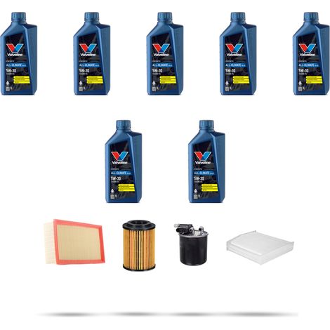 Kit tagliando 4 FILTRI e 7L OLIO compatibile con Mercedes Classe A (w176) A180 CDI 1.8 80kw Dal 2012 (1/5)