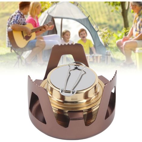Réchaud à alcool liquide ultraléger et portable pour jardin, mini réchaud à alcool solide, réchaud à tête de réchaud, bouilloire, réchaud à théière (1/5)