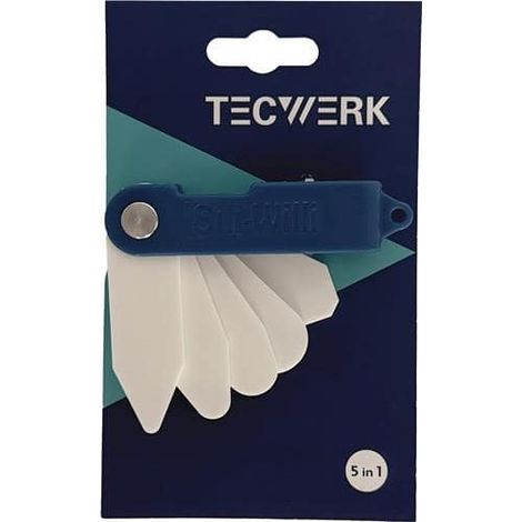 TECWERK Silikonspachtel 5 in 1 f.sämtliche Silikonfugen Ku.1 St.auf Karte TW (1/2)