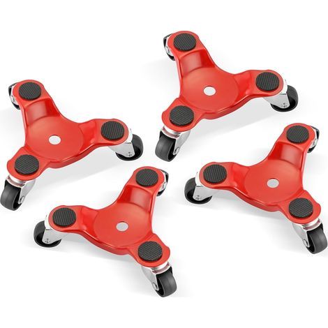 Four casters - 60 kg load capacity, equipped with non-slip feet, suitable for moving heavy objects. (1/5)