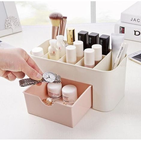 Étagère de rangement cosmétique, boîte de maquillage, coffret de beauté, organiseur de bureau pour produits de soin (1/5)