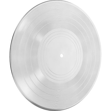 Horloge Murale Disque Vinyle DIY Vintage, Diamètre Moyen, Plastique Argenté, Design Rétro, Décoration pour Salon, Café et Bar, Accessoire Mural Unique pour Intérieur (1/5)