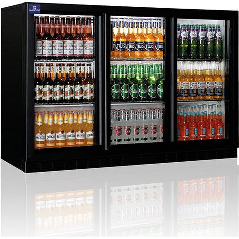 Réfrigérateur Bar Avec 3 Portes Coulissantes En Verre, 312 Litres, +1°/+10°C - Mastro