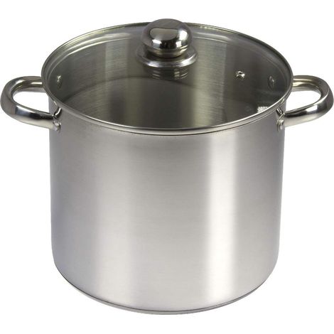BAUMALU Traiteur inox + couvercle verre - 24 cm (1/2)