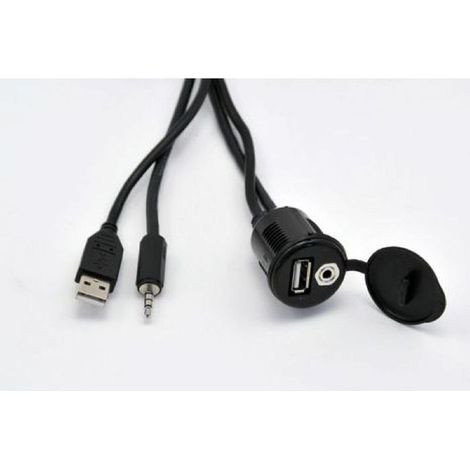 Rallonge ports USB et Jack 3.5 Audio Video Male Femelle