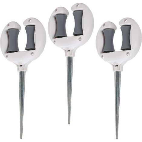 Support de tuyau d'arrosage IDE rouleau à clous positionnement flexible (1/4)