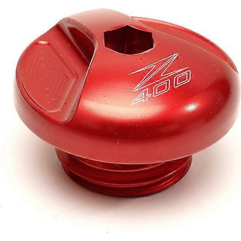 Accessoires moto MOWOK pour Kawasaki Ninja NINJA400 Z400 : cache-vis d'huile en alliage d'aluminium modifié (Z400 rouge) (1/5)