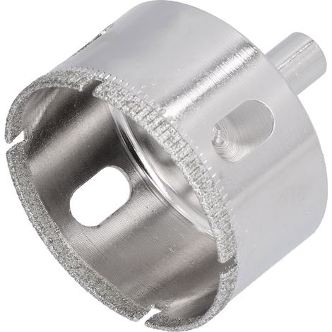 Perceuse à verre Ø55mm, scie cloche carbure anti-usure, revêtement uniforme, rapide, pour bois et bricolage, coupe précise (1/5)
