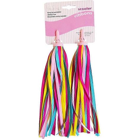 Compatible avec les accessoires pour trottinettes enfants : rubans, moulins à vent, pompons et clochettes jaunes et roses. (1/5)