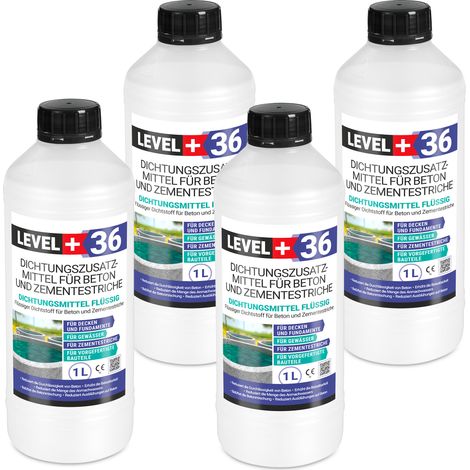 LEVEL+ Dichtsungsmittel Flüssig für Beton und Zementestriche L+36 - 4L