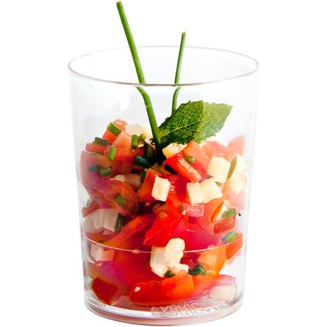 15 Verrines Rondes Mini-Glass 8,5 cl de D. 51 x Ht. 65 mm Réutilisable, Recyclable 100% Française - Transparent - D-Work