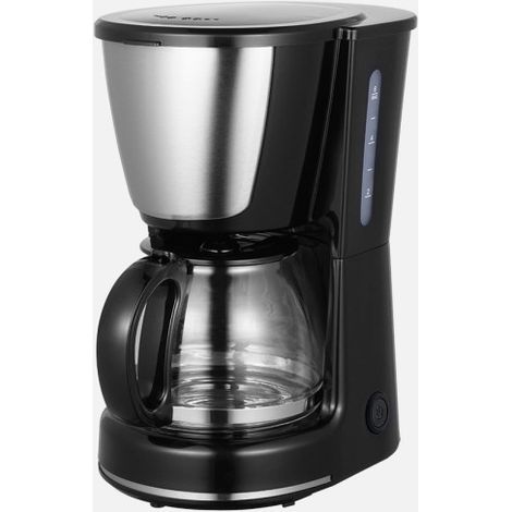 Cafetera de goteo Wanda 6 tazas Negro 550W filtro permanente jarra cristal 0,75l