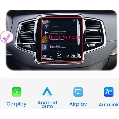 Interfaccia CarPlay e Android Auto, connettività wireless, supporto Bluetooth, per Volvo (2018-2022) (1/2)