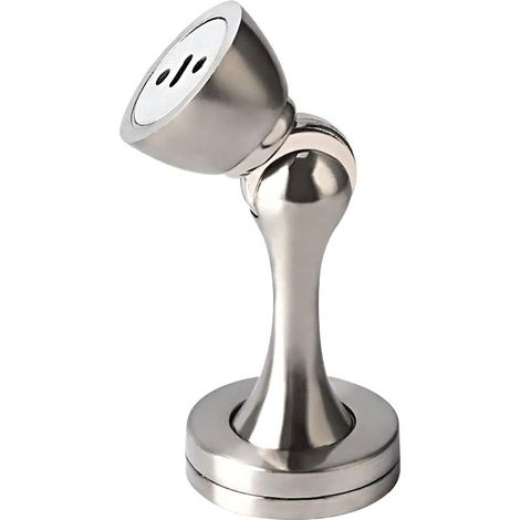Butée de porte magnétique au sol, butée de porte magnétique en métal massif, butée de porte magnétique puissante pour bureau à domicile Argenté (1/5)