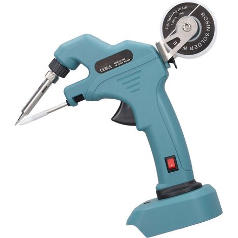 Fer à souder sans fil 30W, pistolet à souder à chauffe rapide, kit complet avec fil de soudure 50g 1.0mm (1/5)