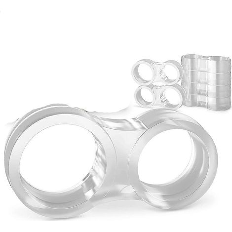 Butée de porte - Lot de 6 pièces, transparente, double butée de porte - Amortisseur de porte - Protection de porte - Cale de fenêtre - Installation rapide et facile (1/5)