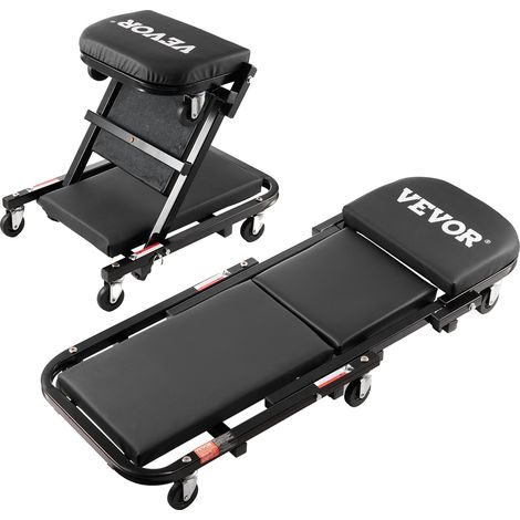 Taburete mecánico plegable VEVOR de 91,4 cm para taller mecánico, capacidad de 136,1 kg, 40 pulgadas (1/2)