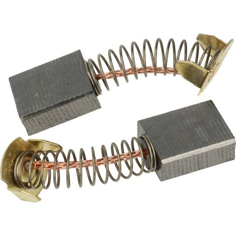 2x Balais de charbon pour moteur 6,5 x 13,5 x 17mm remplacement pour Makita CB-153, CB-155, CB-161 pour outil électrique (1/5)