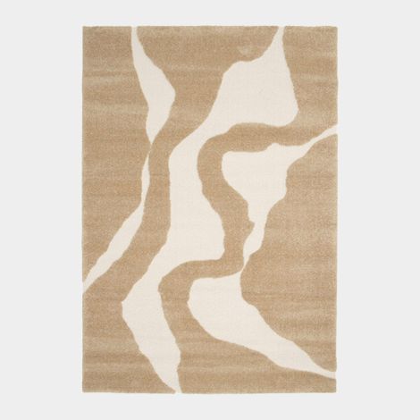 Tapis Stone marron clair - Motifs organiques - 160 x 230 cm