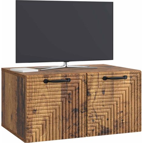 Maison Exclusive - Mobile Porta TV da Muro Legno antico 59,5 x 41 x 30 cm (1/5)