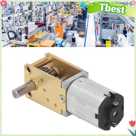 Tbest moteur à engrenages CC Moteur à engrenages DC 6V moteur à vis sans fin Turbo à arbre unique moto transmission 30 tr/min
