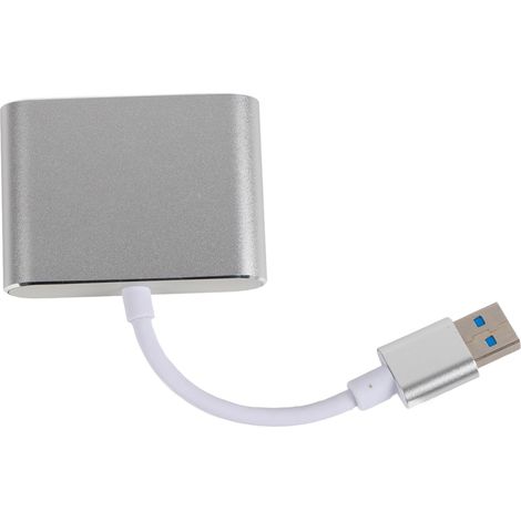 Adaptateur USB 3.0 vers VGA et HDMI, Convertisseur Multimédia HD 1080P pour PC Windows 7/8/10 (1/5)