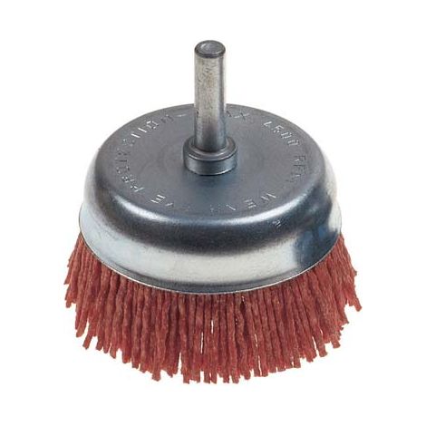 SPAZZOLA FIBRA A TAZZA + GAMBO PG  497.30 MM  50 GRANA 150 G.MM 6
