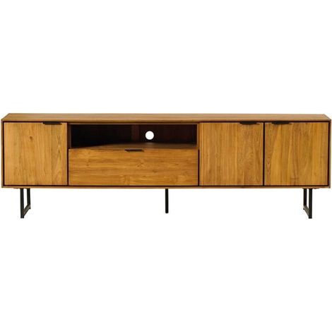Meuble TV teck massif recyclé 195cm BAHIA Casita BAHTV 203 (1/5)