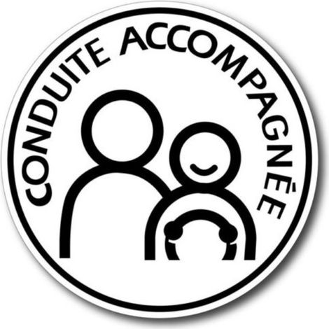 Conduite accompagnée magnétique 15 cm de diamètre