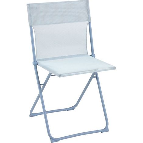 chaise balcony 2 colorblock ciel - lafuma mobilier