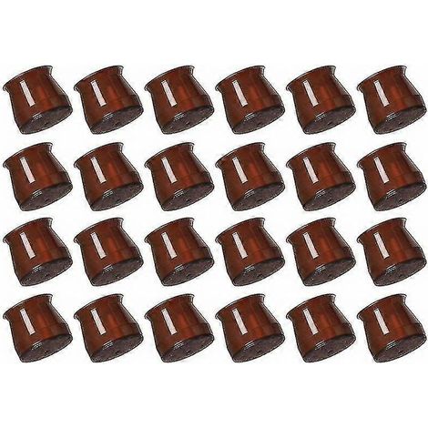 Patins de protection anti-bruit pour pieds de chaise - Lot de 8/16/24 pièces - Protection anti-rayures pour sols - Durables pour la maison et le bureau - Lot de 24 pièces