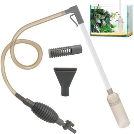 Aspirateur Aquarium,1.7M Siphon Aquarium,Pompe Nettoyage Aquarium Kit,avec Siphon Aquarium Changer l'eau Aquarium,pour Changer l'eau et Nettoyer Le Sable (1/5)