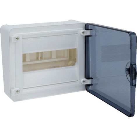 Coffret saillie 8 Modules porte transparente HAGER VS108TR (1/2)