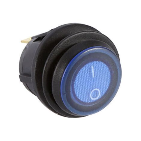 Jeffergarden Interrupteur rond durable 12 V 16 A 3 broches Kyhole Slot voiture marche/arrêt pour lumières de dôme de châssis clignotantes