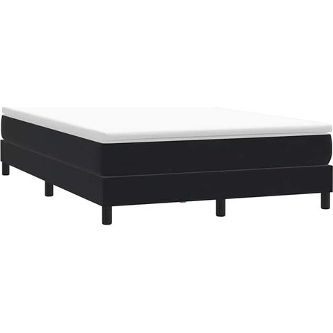 Cama box spring sin colchón negro terciopelo 140x220 cm vidaXL (1/4)