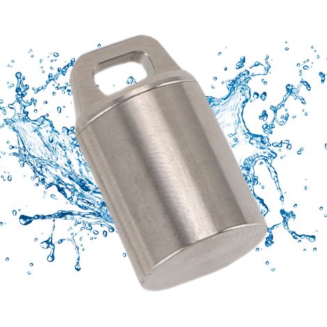 Mini-Trageetui – Titanlegierung – Tragbares Etui für Pulver/Kleinteile – Schlüssel/Gepäck – 1,4 x 1,8 cm (1/5)