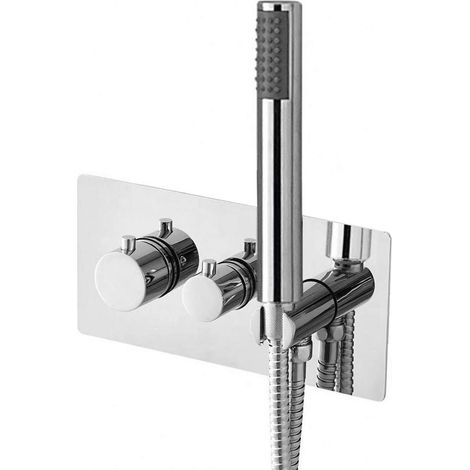 Sapho - Grifo termostático empotrado Rhapsody, con cuerpo, para 3 dispositivos, con accesorios, cromado 5508 (1/5)