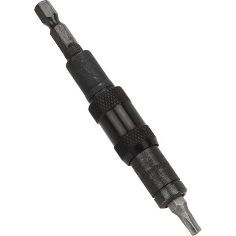 Mini clé à douille multi-angles 10 en 1, tournevis à dégagement rapide 6,35 mm avec 10 embouts de perçage pour réparations manuelles et bricolage, tout noir (1/5)