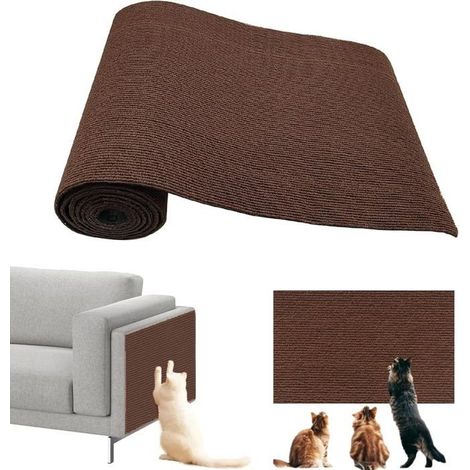 Selbstklebende Katzenkratzmatte für Sofa- und Möbeltüren zum Schutz vor Katzenkratzern und zum Schutz von Teppichen (1/4)