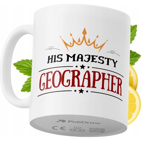 Lustige Tasse für Geographen – Kaffee- oder Teetasse mit witzigem Textdesign – ideal für Geburtstage, Namenstage, Feiertage und besondere Anlässe. Hochwertige Tasse für Zuhause, Büro und Arbeit. Farbe