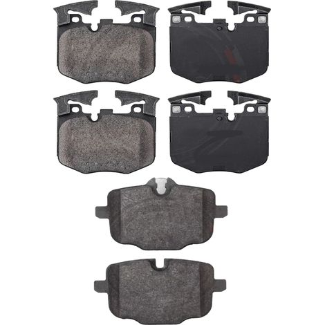 KIT PASTIGLIE FRENO ANTERIORI E POSTERIORI compatibile con BMW X7 (G07) / PASTIGLIE FRENANTI AUTO OEM P06099,P06101 / SOSTITUZIONE DIRETTA / BASSA POLVERE / SILENZIOSO (1/4)