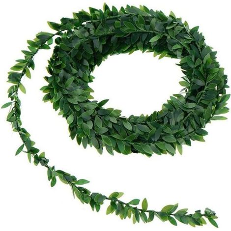 Couronne de lierre artificiel en soie pour décoration murale de mariage, 7,5 m