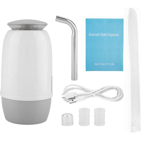 Distributeur De Bouteille Portable - Pompe À Eau Double - Rechargeable Par USB - Pour Intérieur Et Extérieur - 1 Pièce (1/5)