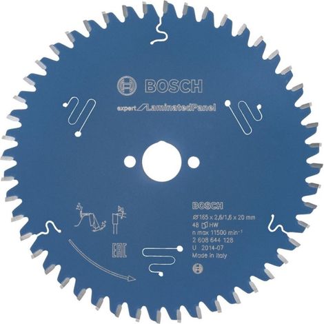 Bosch EXPERT Laminated Panel Circular Saw Blade 165 x 2.6/1.6 x 20mm T48