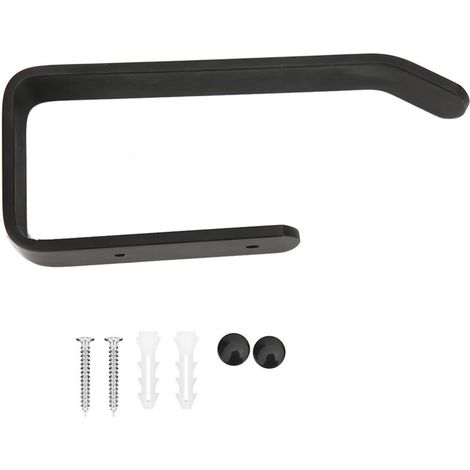 Porte-serviettes Space Alumina, porte-papier toilette mural, rangement pour rouleau de papier toilette, 4176641, noir (1/5)