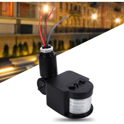 Détecteur de mouvement LED 180° – Champ de détection 12m – Angle de détection 180° – IP44 pour intérieur et extérieur (1/5)