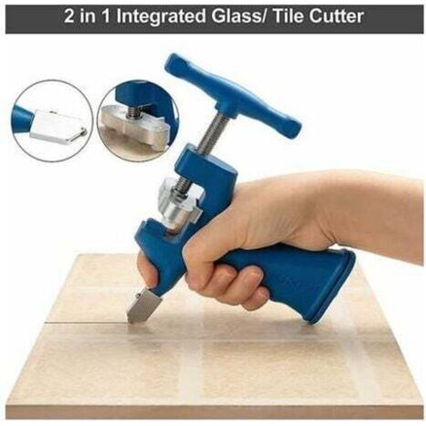 Integriertes 2-in-1-Glasfliesenschneidset, professionelles Schneidwerkzeug von 2 mm bis 20 mm